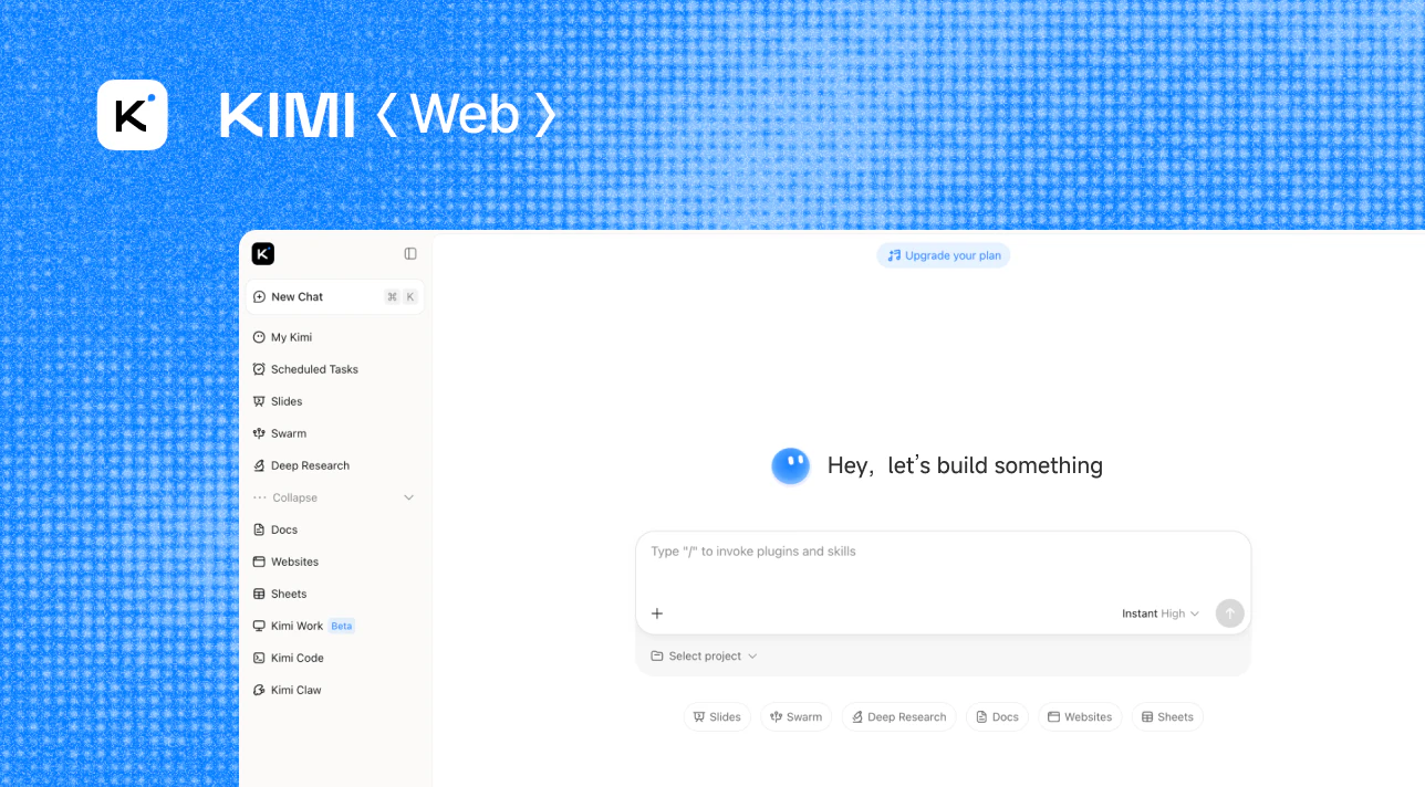 Kimi Web interface